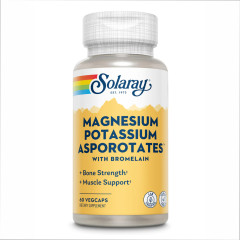 Магній та калій Asporotates Solaray (Magnesium Potassium Asporotates) 60 капсул