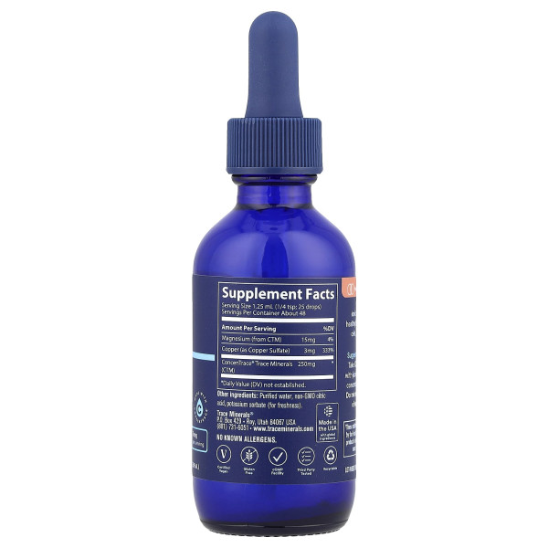 Іонна мідь Trace Minerals Research  (Liquid Ionic Copper) 3 мг 59 мл