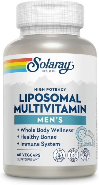 Ліпосомальні мультивітаміни для чоловіків Solaray  (Men's Liposomal Multivitamin) 60 капсул