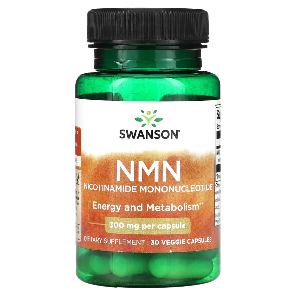 Никотинамид мононуклеотид Swanson NMN 300 мг 30 капсул