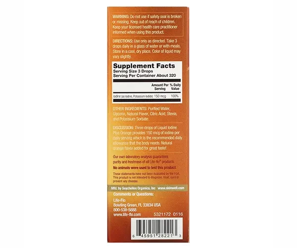 Йод Life-flo (Liquid Iodine Plus) 150 мкг 59 мл 