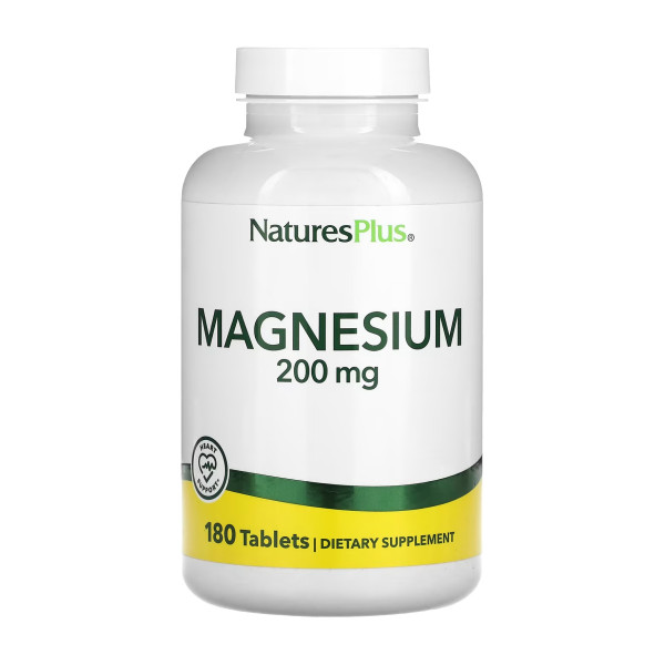 Магній Nature's Plus Magnesium 200 мг 180 таблеток