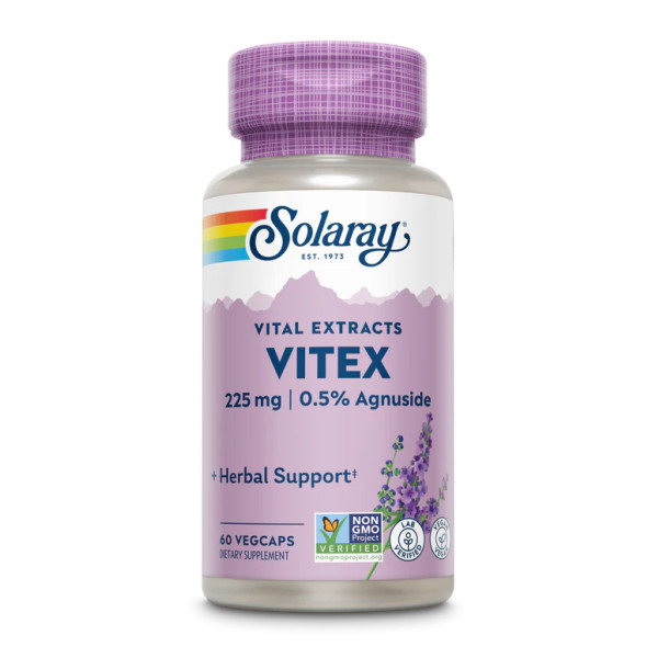 Екстракт ягід вітексу священного Solaray  (Vitex Berry Extract) 225 мг 60 капсул