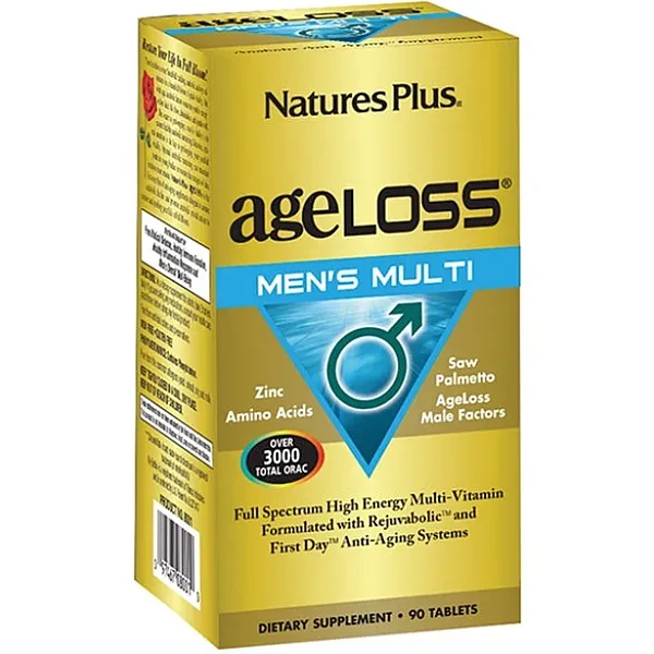 Мультивітаміни для чоловіків Natures Plus  (AgeLoss Men's Multi) 90 таблеток