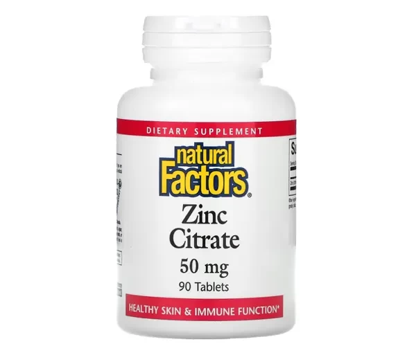 Цитрат цинку Natural Factors  (Zinc Citrate) 50 мг 90 таблеток