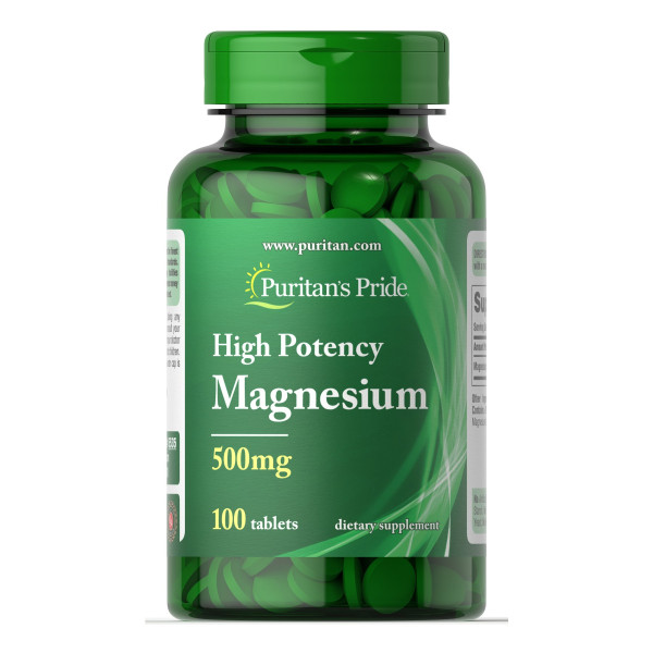 Магній Оксид Puritans Pride (Magnesium) 500 мг 100 таблеток