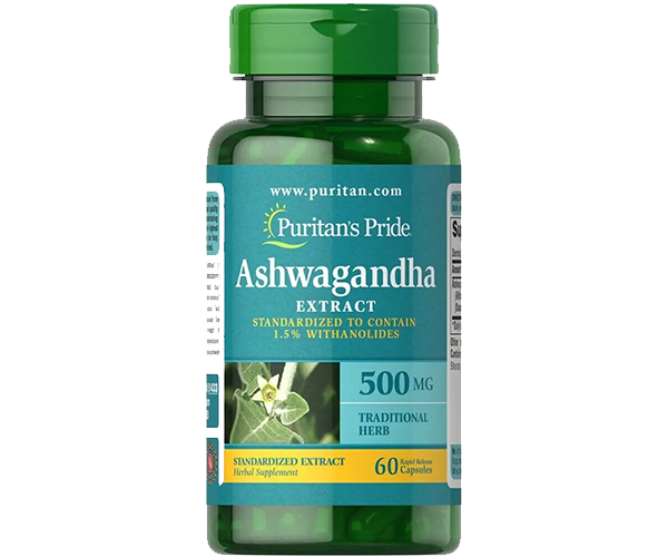 Ашвагандха Puritan's Pride (Ashwagandha) 500 мг 60 капсул