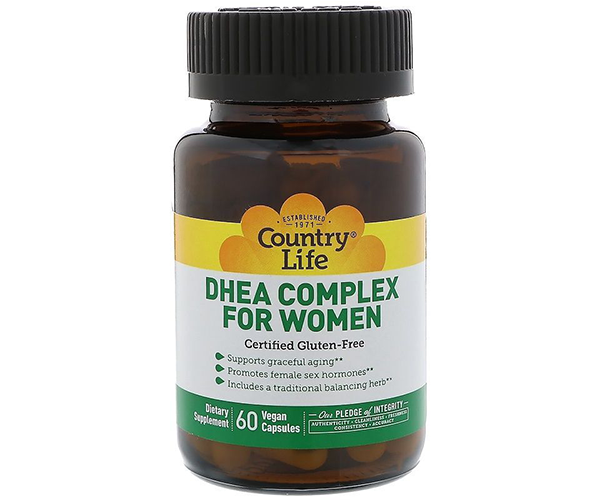 ДГЕА для жінок Country Life (DHEA) 60 капсул