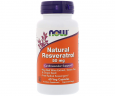 Натуральный ресвератрол NOW Foods (Natural Resveratrol) 50 мг 60 капсул