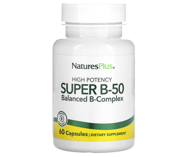 Супер В-Комплекс Natures Plus (Super В-50) 60 капсул