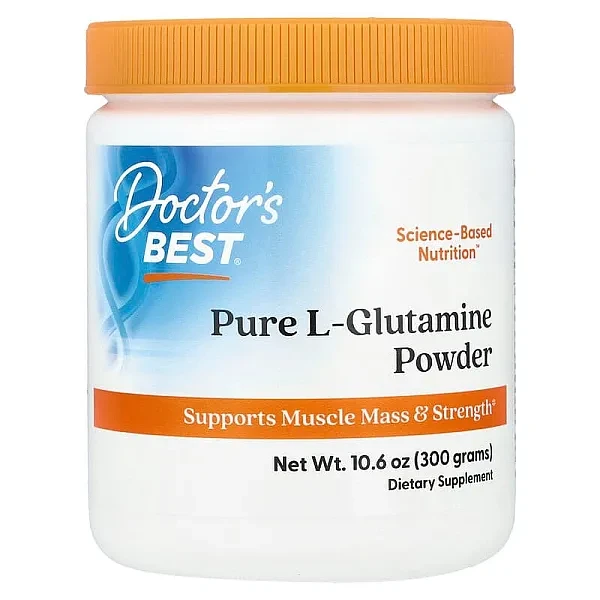 Глютамін у порошку Doctor's Best  (L-Glutamine Powder) 300 г