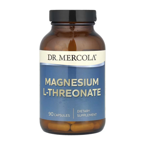 Магній Л-треонат Dr. Mercola  (Magnesium L-Threonate) 715 мг 90 капсул