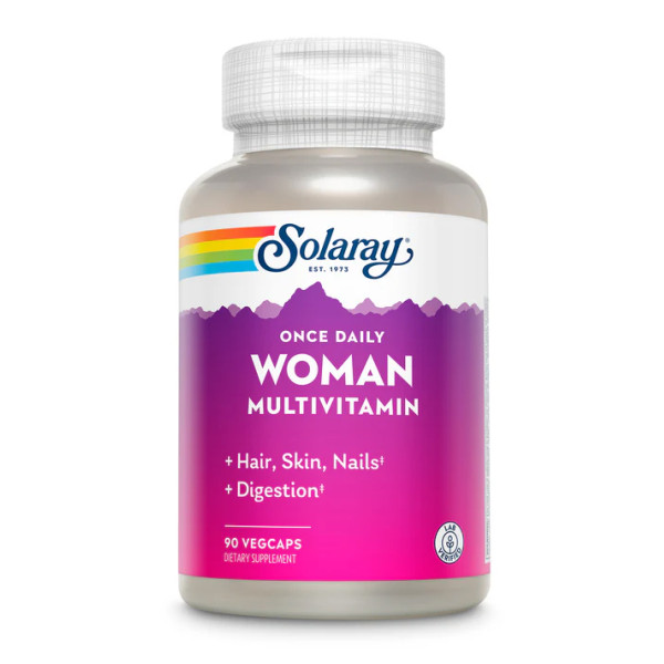 Мультивітаміни для жінок Solaray (Woman multivitamin once daily) 90 капсул