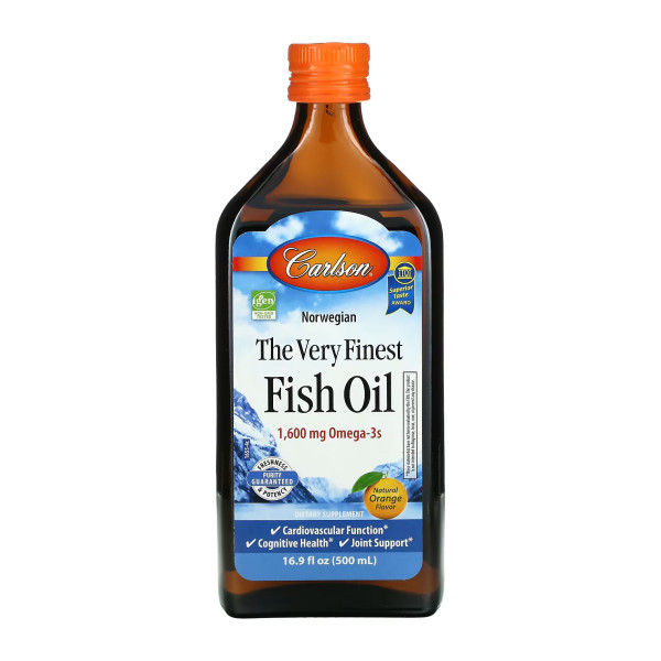 Найкращий риб'ячий жир Норвезька серія Carlson Labs (Very Finest Fish Oil) 500мл