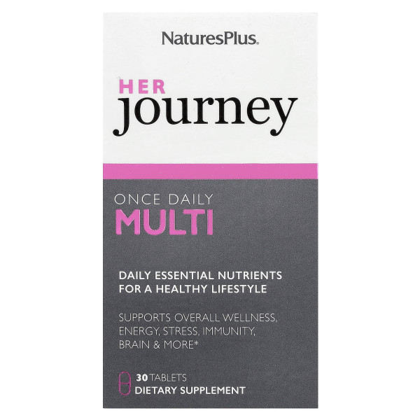 Мультивітаміни для прийому раз на день NaturesPlus Her Journey 30 таблеток