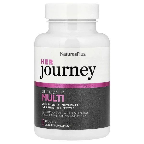 Мультивітаміни для прийому раз на день NaturesPlus Her Journey 30 таблеток