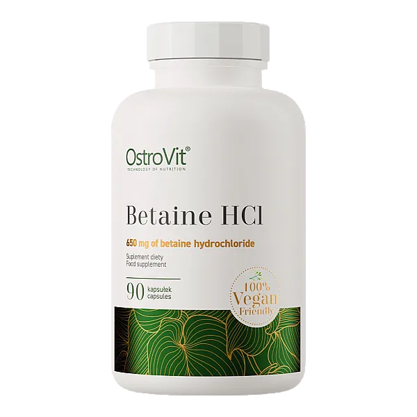 Бетаина гидрохлорид Ostrovit (Betaine HCL) 650 мг 90 капсул