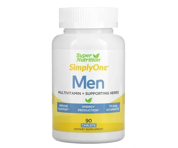 Мультивітаміни потрійної дії для чоловіків Super Nutrition, SimplyOne 30 таблеток