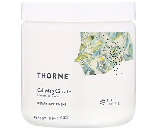 Кальций Магний Thorne Research (Cal-Mag Citrate) 500 мг/200 мг шипучий порошок 214 г