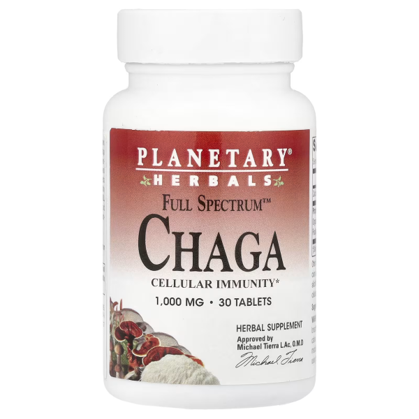 Гриб Чага Planetary Herbals (Full Spectrum Chaga) 1000 мг 