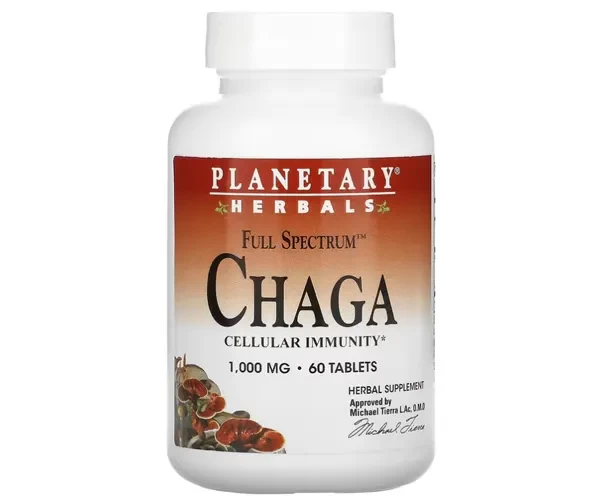Гриб Чага Planetary Herbals (Full Spectrum Chaga) 1000 мг 