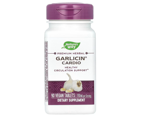 Чеснок для поддержки сердца Nature's Way (Garlicin Cardio) 350 мг 