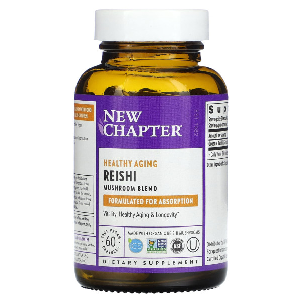 Гриби рейші New Chapter (Reishi) 500 мг 60 капсул