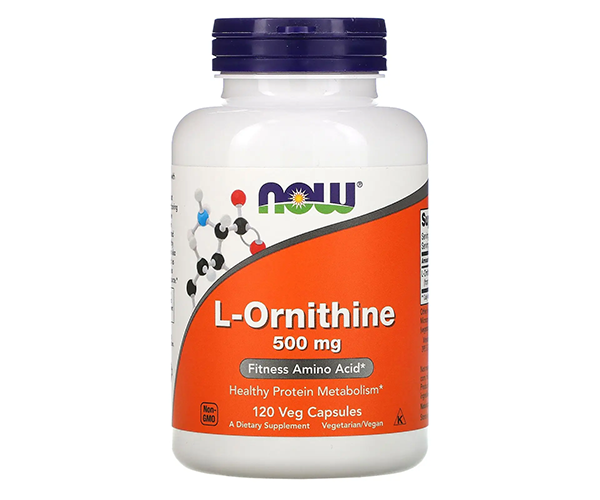 Л-Орнитин NOW Foods (L-Ornithine) 500 мг 120 капсул