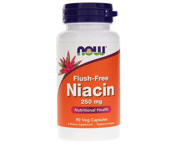 Ніацин Вітамін B3 NOW Foods (Flush-Free Niacin) 250 мг 90 капсул