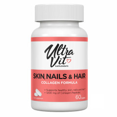 Вітаміни для шкіри, нігтів та волосся  UltraVit VPLab (Skin, Nails & Hair) 60 капсул