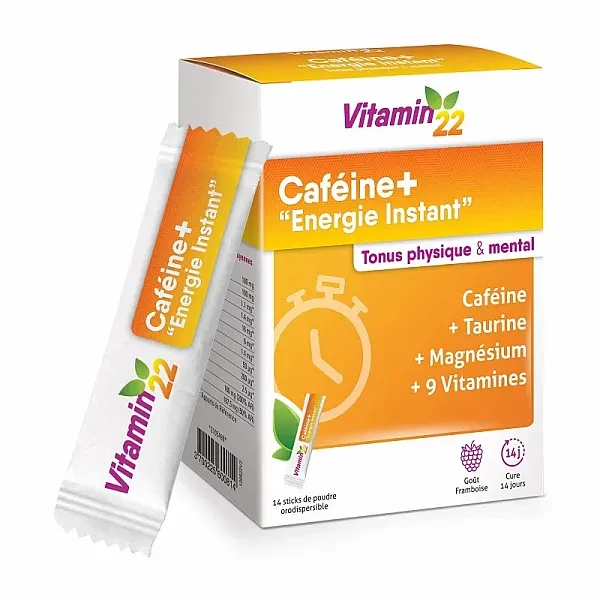 Кофеїн Плюс (Cafeine+) 14 стіків зі смаком малини