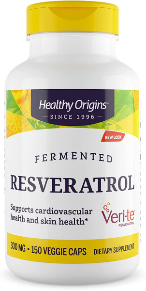 Ресвератрол с экстрактом красного вина Healthy Origins (Resveratrol with Red Wine Exract) 300 мг 