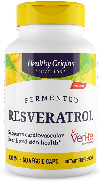 Ресвератрол с экстрактом красного вина Healthy Origins (Resveratrol with Red Wine Exract) 300 мг 