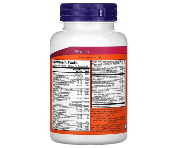 Вітаміни Адам NOW Foods (Adam Capsules) 90 капсул