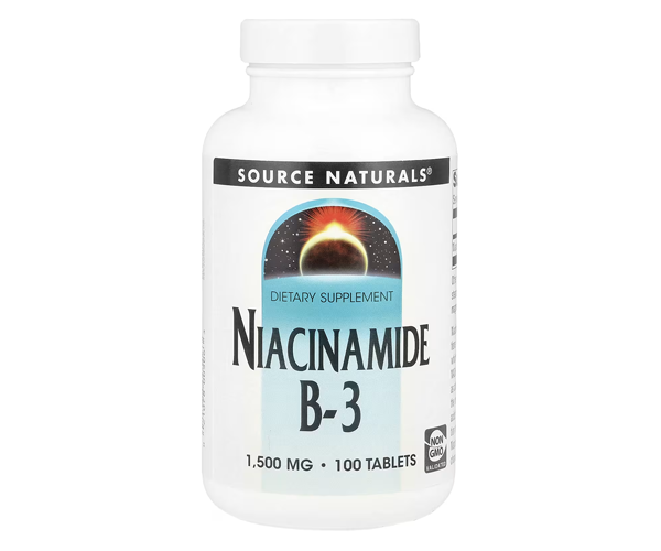 Ніацинамід B-3 Source Naturals (Niacinamide B-3) 1500 мг 100 таблеток
