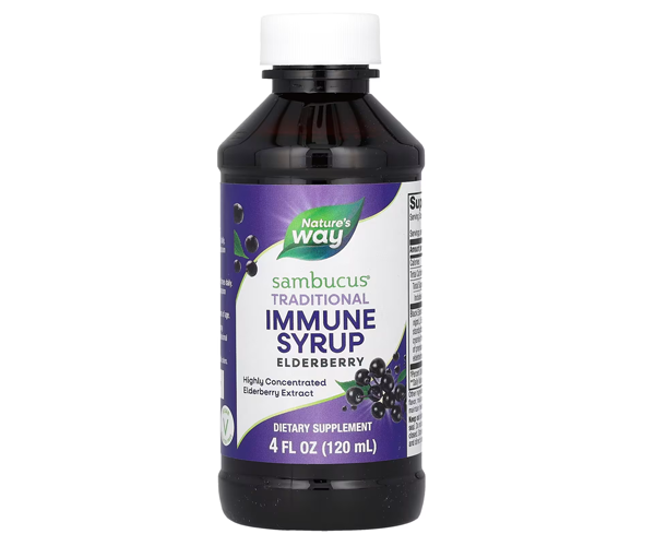 Сироп бузины для поддержки иммунитета Nature's Way(Sambucus Elderberry Immune Syrup) 120 мл