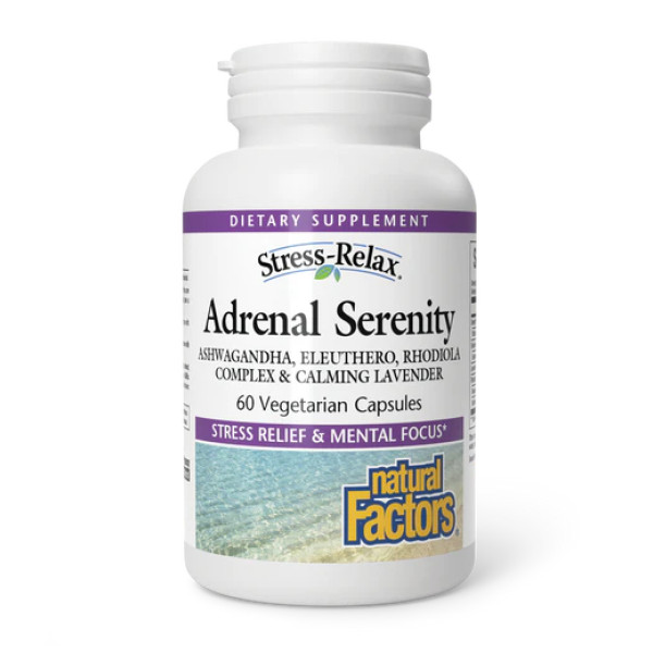 Средство для спокойной работы надпочечников Natural Factors (Stress-Relax Adrenal serenity) 60 капсул