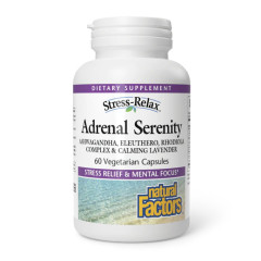 Средство для спокойной работы надпочечников Natural Factors (Stress-Relax Adrenal serenity) 60 капсул
