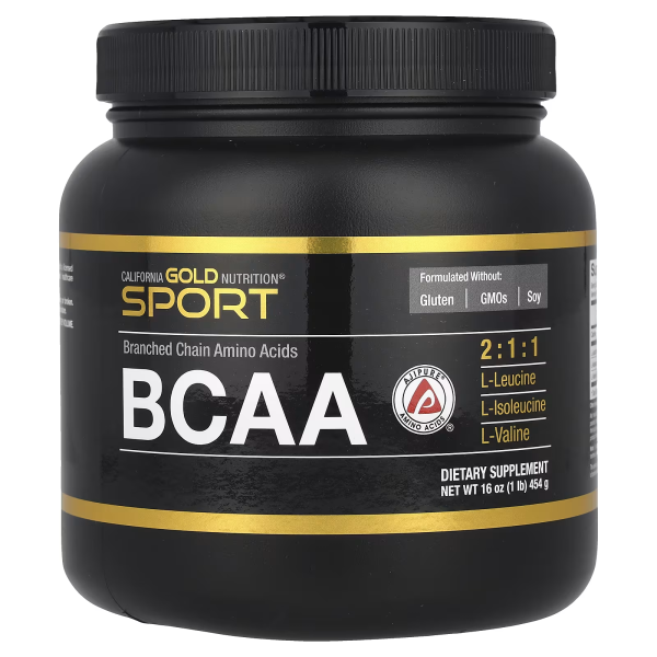 Аминокислоты с разветвленной цепью California Gold Nutrition (BCAA) 454 г