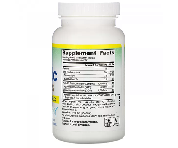 Пребиотики Jarrow Formulas (Prebiotics XOS+GOS) 90 жевательных таблеток