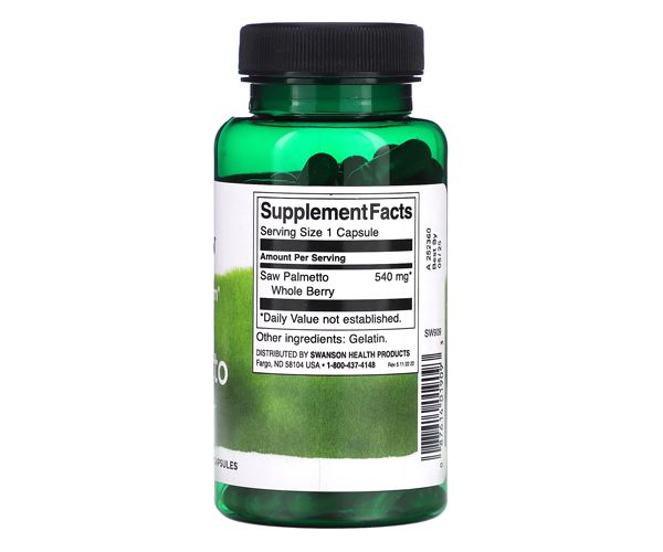 Со Пальметто Swanson  (Saw Palmetto) 540 мг 