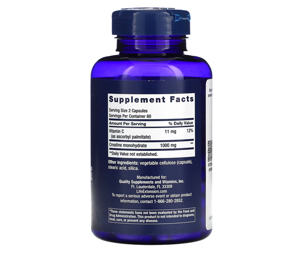 Креатин в капсулах Life Extension (Creatine Capdules) 120 капсул