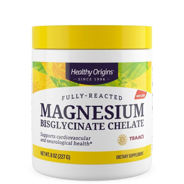 Магній хелат бісгліцинат Healthy Origins (Magnesium) 200 мг 227 г