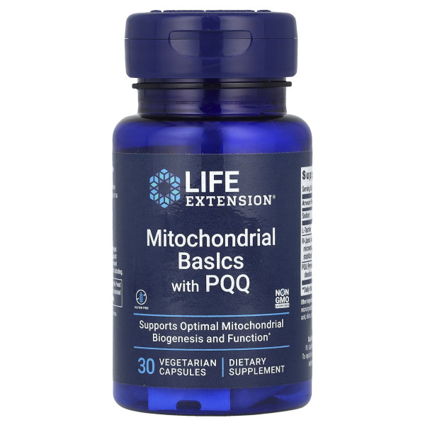Митохондриальный комплекс с BioPQQ Life Extension (Mitochondrial Basics with BioPQQ) 30 капсул