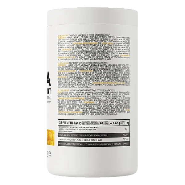 Амінокислоти BCAA Ostrovit (BCAA Instant) 400 г зі смаком манго