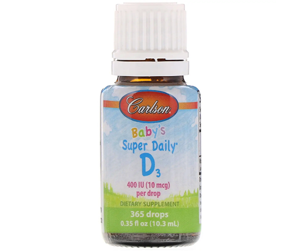 Вітамін Д3 для немовлят Carlson Labs (Baby's Vitamin D3) 400 МО 10.3 мл