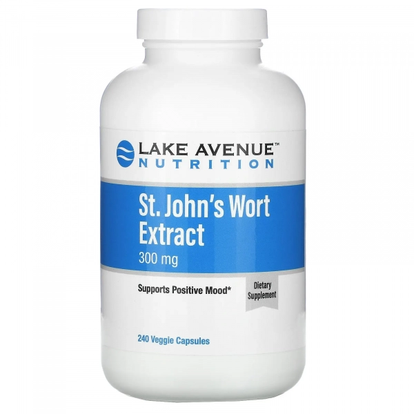 Экстракт зверобоя Lake Avenue Nutrition (St. John's Wort Extract) 300 мг 