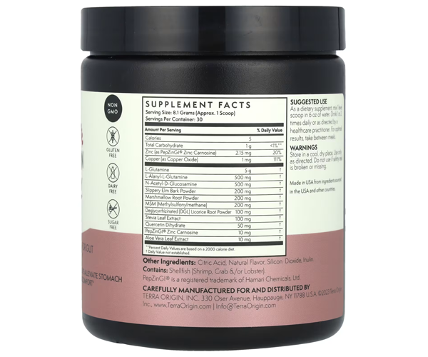 Нормалізації функцій шлунково-кишкового тракту Terra Origin (Healthy Gut) 243 г з ягідним смаком