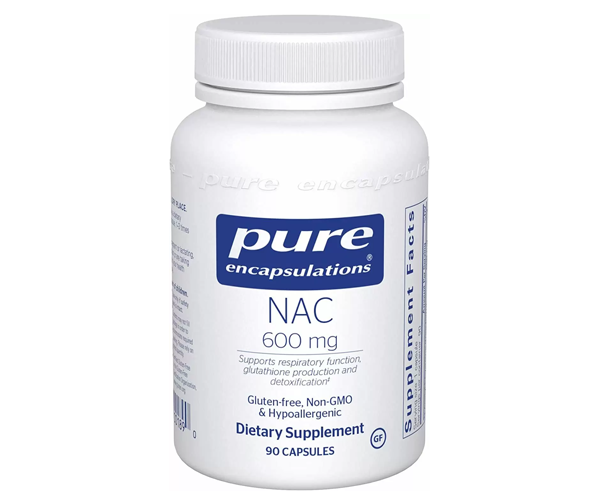 Ацетилцистеин NAC Pure Encapsulations (n-acetyl-l-cysteine) 600мг
