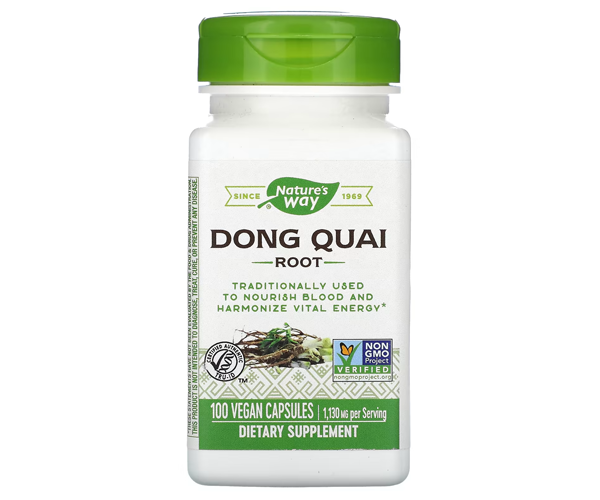 Дудник китайский Nature's Way (Dong Quai root) 1130 мг 100 капсул